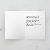 Eerste Kerstmis van de opa Feestdagen Kaart (Binnen)