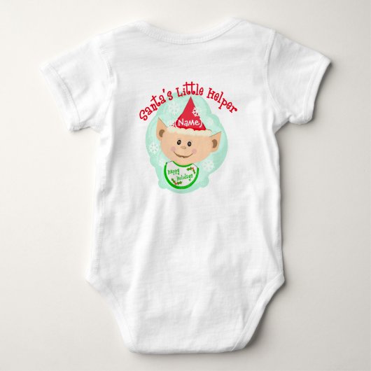 Eerste Kerstmis van een speciaal kind Romper (Achterkant)