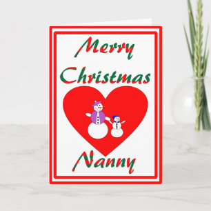 Eerste Kerstmis van het kindermeisje Feestdagen Kaart