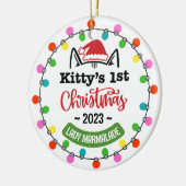 Eerste Kerstmis van Kitten, Eerste Kerstmis van Ca Keramisch Ornament (Links)