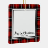 Eerste Kerstmis van Puppy Keramisch Ornament (Rechts)