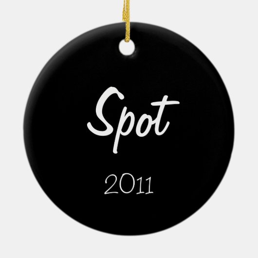 Eerste Kerstmis van Puppy (Newfoundland) Keramisch Ornament (Achterkant)