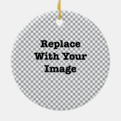 Eerste Kerstmis van Roodrendierbaby Keramisch Ornament (Achterkant)