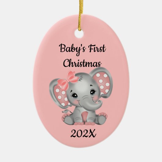 Eerste Kerstmis van Yarly Baby Keramisch Ornament (Voorkant)