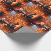 Eerste Kerstmis voor baby Cadeaupapier (Hoek)