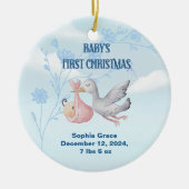 Eerste Kerstmis voor baby Keramisch Ornament (Voorkant)