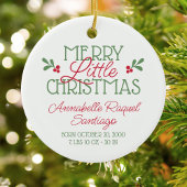 Eerste Kerstmis voor baby Keramisch Ornament