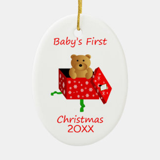 Eerste Kerstmis voor baby Keramisch Ornament