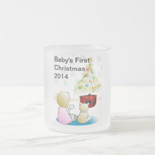 Eerste Kerstmis voor baby Matglas Koffiemok