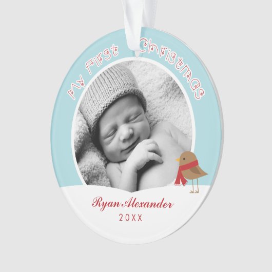 Eerste Kerstmis voor baby Ornament (voorkant)