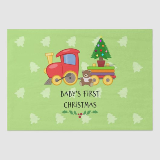 Eerste Kerstmis voor baby Tissuepapier (Voorkant)