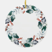 Eerste kerstOrnament in ruste Keramisch Ornament (Achterkant)