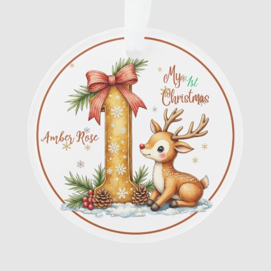 Eerste Kerstornament Ornament (voorkant)
