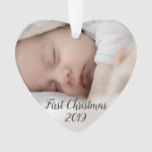 Eerste kerstOrnament van baby Ornament (voorkant)