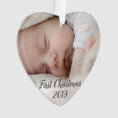 Eerste kerstOrnament van baby Ornament (voorkant)