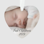 Eerste kerstOrnament van baby Ornament (achterkant)