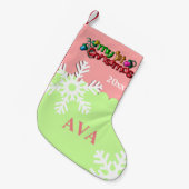 Eerste kerststop voor baby kleine kerstsok (Voorkant (Hangend))