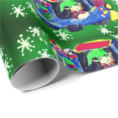 Eerste kersttrein twee cadeaupapier (Rol Hoek)