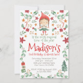 Eerste kerstuitnodiging kaart (Voorkant)