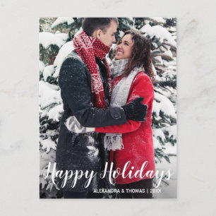 Eerste kerstvakantie met verloofde White FOTO Feestdagenkaart