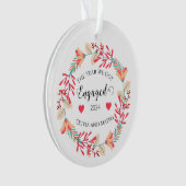 Eerste kerstverloving gepersonaliseerd 2024 ornament (voorkant)