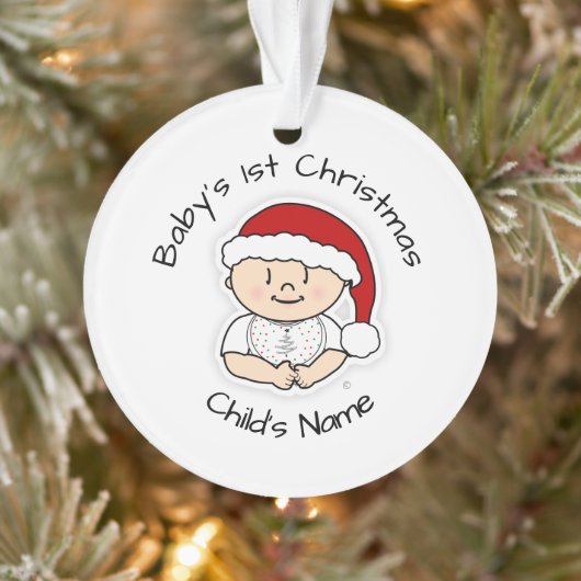 Eerste kerstversiering baby - Gepersonaliseerd Ornament (Boom)