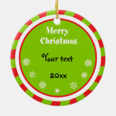 Eerste kerstversiering kat keramisch ornament (Achterkant)