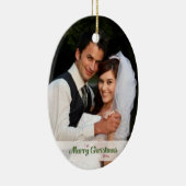 Eerste kerstversiering met huwelijk keramisch ornament (Rechts)