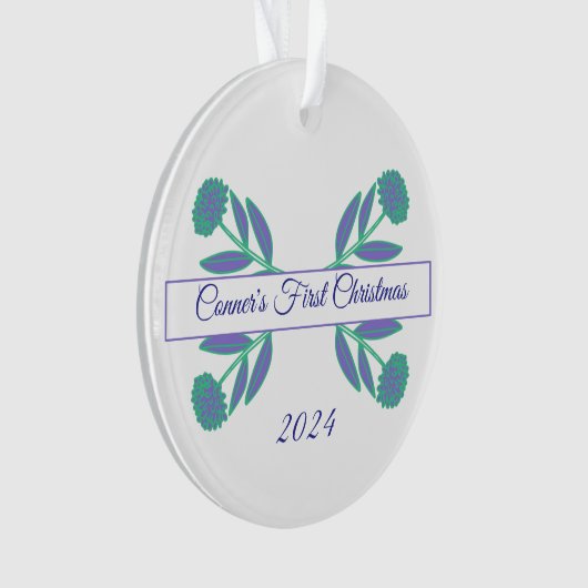 Eerste kerstversiering ornament (voorkant)