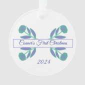 Eerste kerstversiering ornament (voorkant)