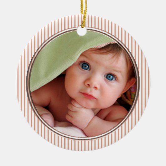 Eerste kerstversiering voor baby's keramisch ornament (Voorkant)