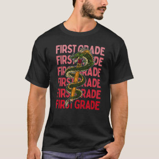 Eerste klas Chinese draak 1e schooldag T-shirt