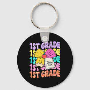 Eerste klas Dream Team Pencil Bow Terug naar Schoo Sleutelhanger