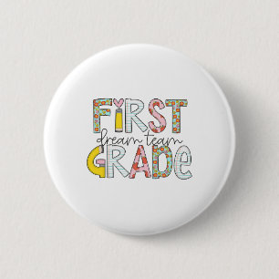 Eerste Klas Droom Team Byck Naar School 1e Klas Le Ronde Button 5,7 Cm