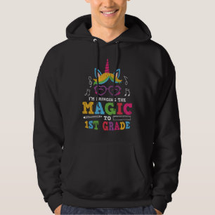 Eerste klas eenhoorn terug naar school eerste dag hoodie