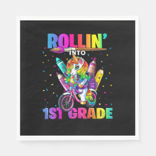 Eerste klas eenhoorn terug naar school eerste scho servet