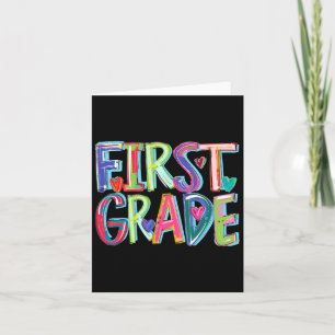 Eerste klas grappig terug naar school gelukkige ee kaart