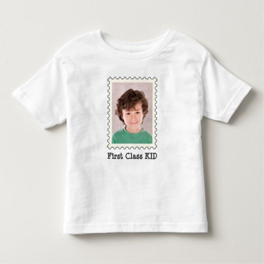 EERSTE KLAS KIND Beste Kind Ooit aangepaste foto P Kinder Shirts (Voorkant)