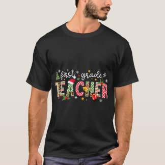 Eerste klas leraar Kerstmis 1e klas leraar T-shirt