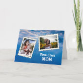 Eerste klas MOEDER Beste moeder ooit 2 aangepaste  Kaart (Voorkant)