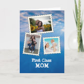 Eerste klas MOEDER Beste moeder ooit 3 aangepaste  Kaart (Voorkant)