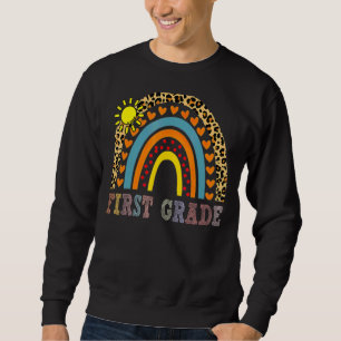 Eerste klas regenboog meisjes jongens leraar team trui