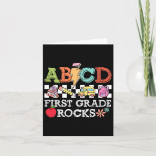 Eerste klas rotsen potlood bliksem leraren rock g kaart