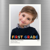 Eerste klas schooljaar foto Keepsake magneet