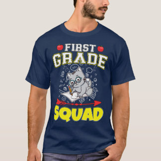 Eerste klas Squad Funny basisschool T-shirt