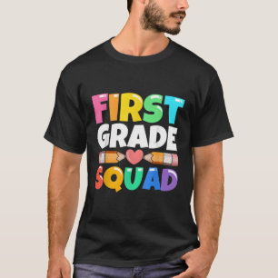 Eerste klas team terug naar school 1e klassers les t-shirt