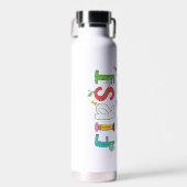 Eerste klas Terug naar School gepersonaliseerd Waterfles (Voorkant)