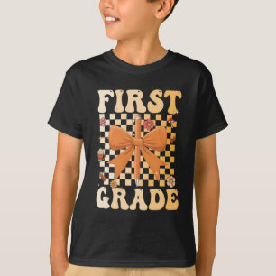Eerste klas terug naar school Herfst Bow Coquette T-shirt