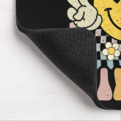 Eerste klas Vibes 1e klas Retro Docent 1e dag Muismat (Hoek)