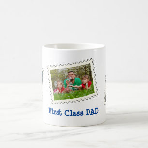 Eerste klasse DAD Beste vader ooit op maat 3 foto' Koffiemok